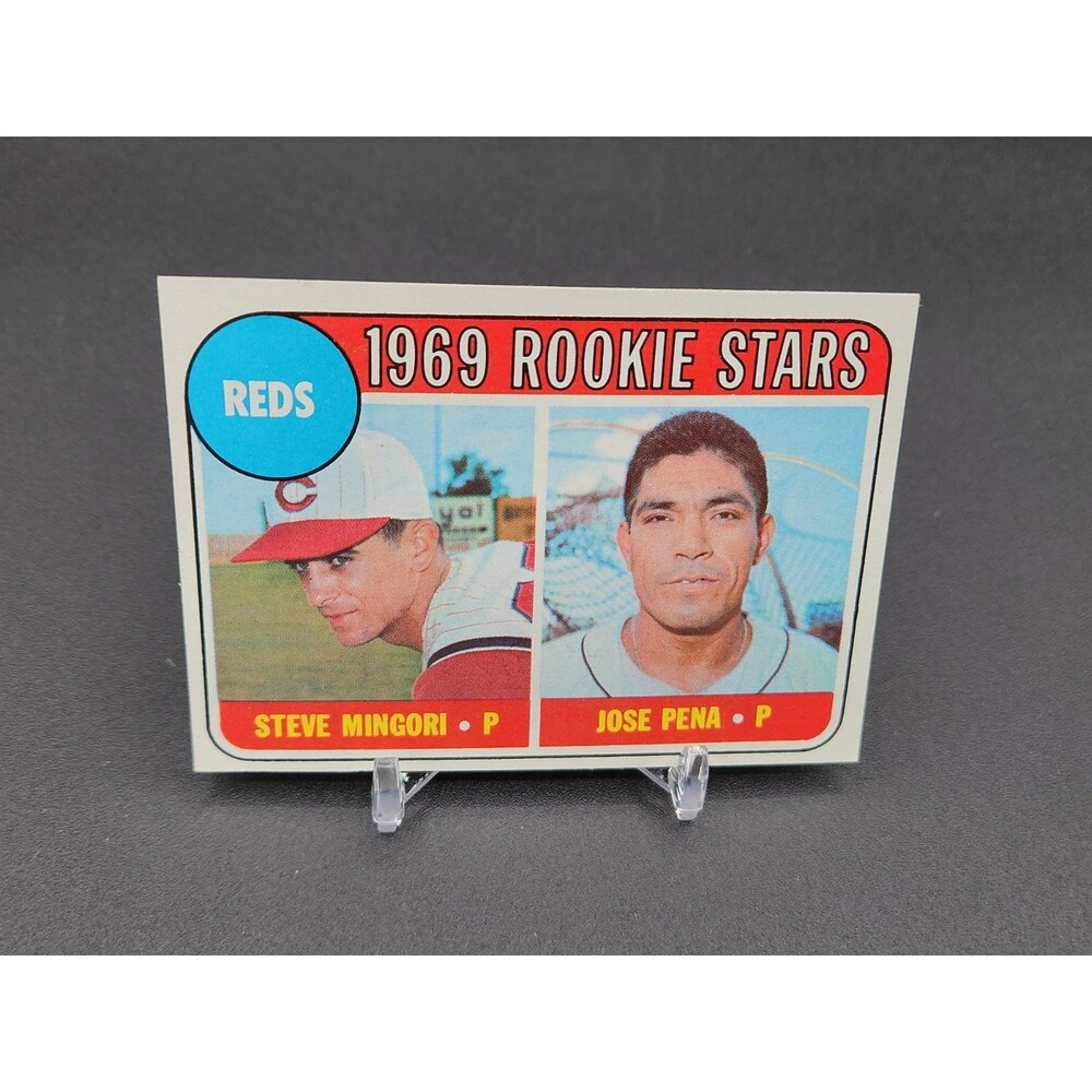 Vintage 1969 Rookie Stars Steve Mingori ~ Jose Pena ~Reds Topps #339 ~ Centered